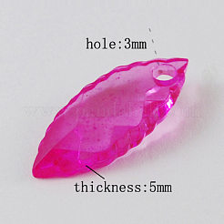 Transparent Acrylic Pendants&nbsp;TACR-R17-M