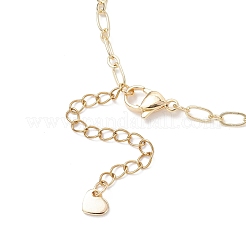 3MM Brass Oval Link Chain Necklaces for Women&nbsp;NJEW-JN05518