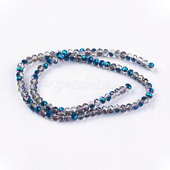 Electroplate Glass Faceted Rondelle Beads Strands&nbsp;EGLA-D020-3x2mm-22