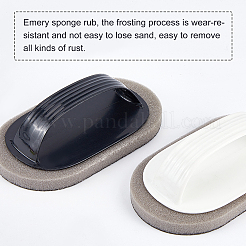8 Pcs 2 Colors Portable Emery Sponge Pot Dish Brush&nbsp;AJEW-OC0002-10
