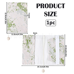 ポリエステル製ブックカバー  長方形  黄緑  159x110x7.5mm&nbsp;AJEW-WH0752-752A