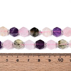 3 Styles Natural Rose Quartz & Prehnite & Amethyst Beads Strands&nbsp;G-P534-A25-02