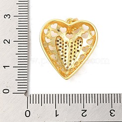 Mother's Day Brass Micro Pave Clear Cubic Zirconia Pendants&nbsp;FIND-Z041-20D