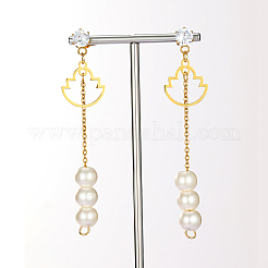 Sweet Tassel 201 Stainless Steel Stud Earrings&nbsp;SA4259-2