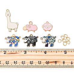 Alloy Enamel Pendants&nbsp;ENAM-FP0002-48