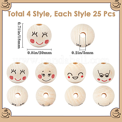 Wood European Beads&nbsp;WOOD-GF0002-24A