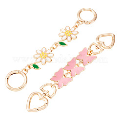 2Pcs 2 Style Alloy Enamel Chain Extenders&nbsp;FIND-TA0005-19