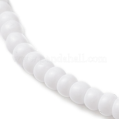 女性用ガラスシードビーズストレッチブレスレット  ガラスパールと  レッド  1/8~1/4インチ（0.3~0.5cm）  内径：1-3/4~1-7/8インチ（4.4~4.7cm）&nbsp;BJEW-MZ00153-07