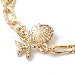 Brass Curb Chain Bracelets&nbsp;BJEW-JB09982