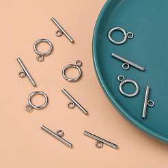 Non-Tarnish 304 Stainless Steel Ring Toggle Clasps&nbsp;X-STAS-Q179-01