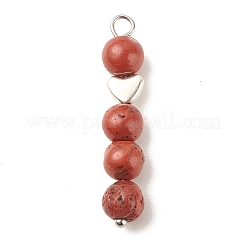 Round Natural Mixed Gemstone Pendants&nbsp;PALLOY-JF01511