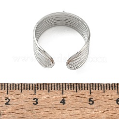 304 Stainless Steel Cuff Open Ring Setting&nbsp;SA-CBA37BC-10P