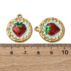 304 Stainless Steel Enamel Pendants&nbsp;STAS-P406-24G