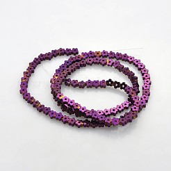 Electroplate Non-magnetic Synthetic Hematite Beads Strands&nbsp;G-J217D-09