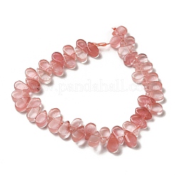 Cherry Quartz Glass Beads Strands&nbsp;G-B064-B49