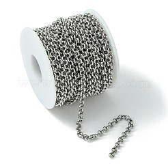Tarnish Resistant 304 Stainless Steel Rolo Chains&nbsp;STAS-M032-42P-4.7mm