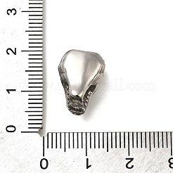 304ステンレススチールビーズ  オオカミ  ステンレス鋼色  15.5x11x9.5mm  穴：2.5mm&nbsp;STAS-M100-05AS