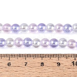 Electroplate Glass Beads Strands&nbsp;EGLA-N019-6mm-06