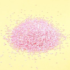 輝くネイルアートグリッター 90g  マニキュアスパンコール  キラキラネイルスパンコール  スター  ピンク  2.5x2.5x0.3mm&nbsp;MRMJ-FS0001-04D