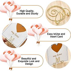 Iron Spiral Place Card Holders&nbsp;AJEW-WH0318-07G