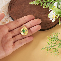 1Pc Brass Enamel Locket Pendants&nbsp;FIND-TA0010-71D
