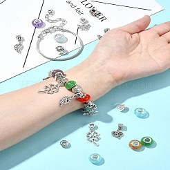 DIY Garden Theme Alloy & Brass European Style Bracelet Making Kits&nbsp;DIY-FS0007-26