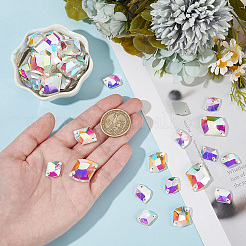 72Pcs 3 Style Irregular Rhombus Glass Sew on Rhinestone&nbsp;GLAA-GO0001-15