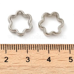 CCBプラスチックビーズフレーム  プラチナ  12x11.5x3.5mm  穴：1.6mm&nbsp;CCB-H001-01E-P