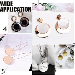 24Pcs 4 Style Stainless Steel Pendants&nbsp;STAS-UN0037-17