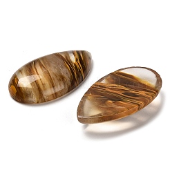 ガラスカボションtigerskin  ティアドロップ  47.5~48x27~27.5x8~8.5mm&nbsp;G-H289-07