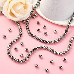 Electroplate Glass Beads Strands&nbsp;EGLA-E009-6mm-F08