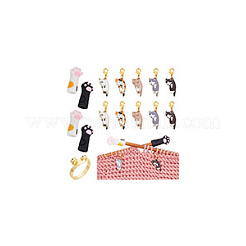 DIY Cat & Paw Print Knitting Tool Sets&nbsp;HJEW-NB00096