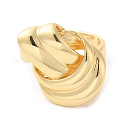 Brass Open Cuff Rings&nbsp;RJEW-P098-20G
