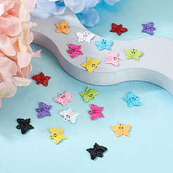 20Pcs 10 Colors Baking Paint Alloy Pendants&nbsp;FIND-TA0002-82