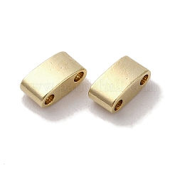 真鍮製ビーズ  鉛フリー＆カドミウムフリー  長方形  24KGP本金メッキ  2.5x5x2mm  穴：0.9mm&nbsp;KK-K383-16B-G