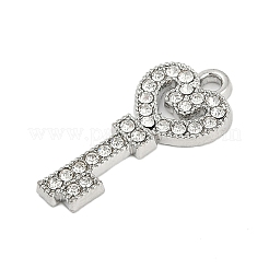 Rack Plating Alloy Micro Pave Rhinestone Pendants&nbsp;FIND-K020-07P
