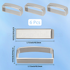 6Pcs Alloy Loop Keepers&nbsp;FIND-GF0009-13P