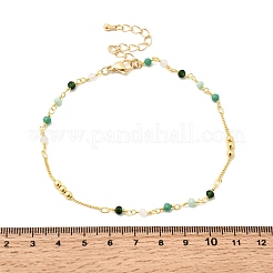 Faceted Glass Beaded Anklets&nbsp;AJEW-AN00379-04