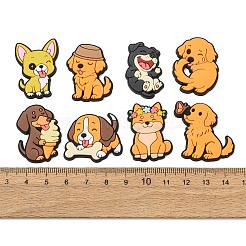 塩ビカボション  かわいい犬  ミックスカラー  26~32x18.5~35x3.5~4mm&nbsp;KY-K016-04
