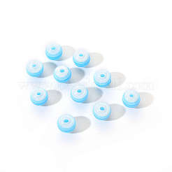 50Pcs Transparent Stripe Resin Beads&nbsp;RESI-YW0001-02E
