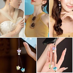 100Pcs Gradient Color Handmade Lampwork Beads&nbsp;DIY-SZ0010-51F