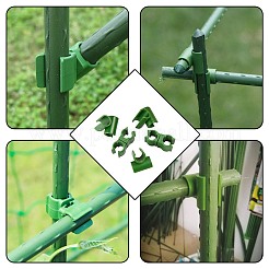 ガーデニングツールセット  ユニバーサルフラワーラタンプラスチックバックルクリップ＆ガーデンサポートステーク＆コネクタが含まれています  花籐バックル  グリーン  33x15.5x15mm  内径：11mm&nbsp;TOOL-GA0001-17