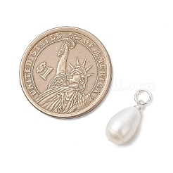 Natural Cultured Freshwater Pearl Rice Charms&nbsp;PALLOY-JF04976-02