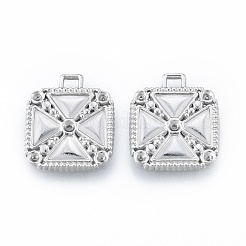 Non-Tarnish 304 Stainless Steel Pendant Rhinestone Settings&nbsp;STAS-N097-253P