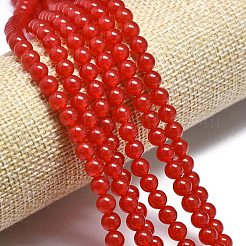 Natural Malaysia Jade Beads Strands&nbsp;G-L645-C01-4mm-16