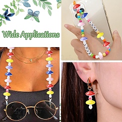20Pcs 5 Colors Opaque Acrylic Beads&nbsp;MACR-YW0004-76