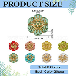 160Pcs 8 Colors Transparent Acrylic Beads&nbsp;TACR-ME0001-04