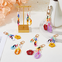 8Pcs 4 Style Acrylic Pendant Decorations&nbsp;HJEW-FH00307