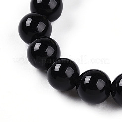 Natural Obsidian Beads Stretch Bracelets&nbsp;BJEW-T022-04A
