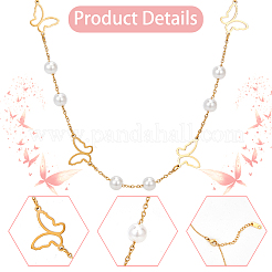 Stainless Steel Butterfly Jewelry Set&nbsp;SJEW-AN0001-55